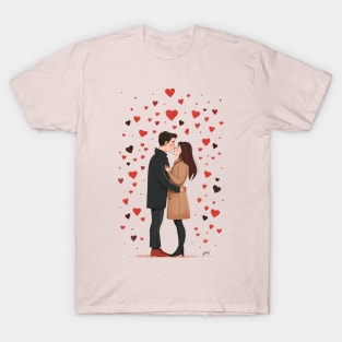 Valentine Romantic couple love birds T-Shirt